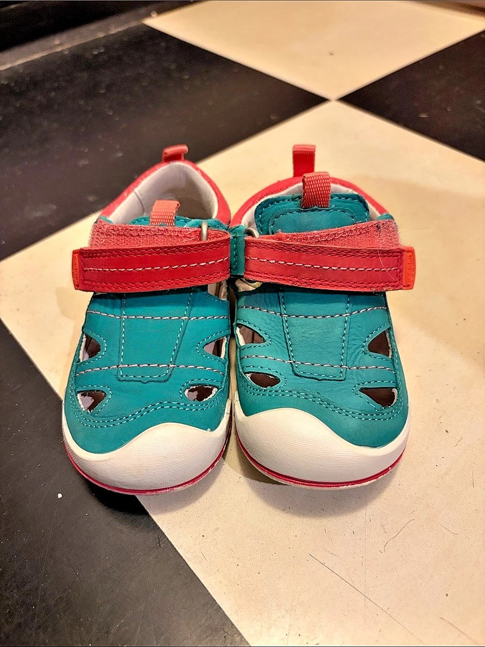 Keen Seacamp II CNX Kids Blue & Red Water Shoes